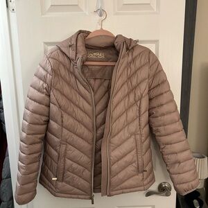Michael Kors Women's Beige Puffer Jacket
